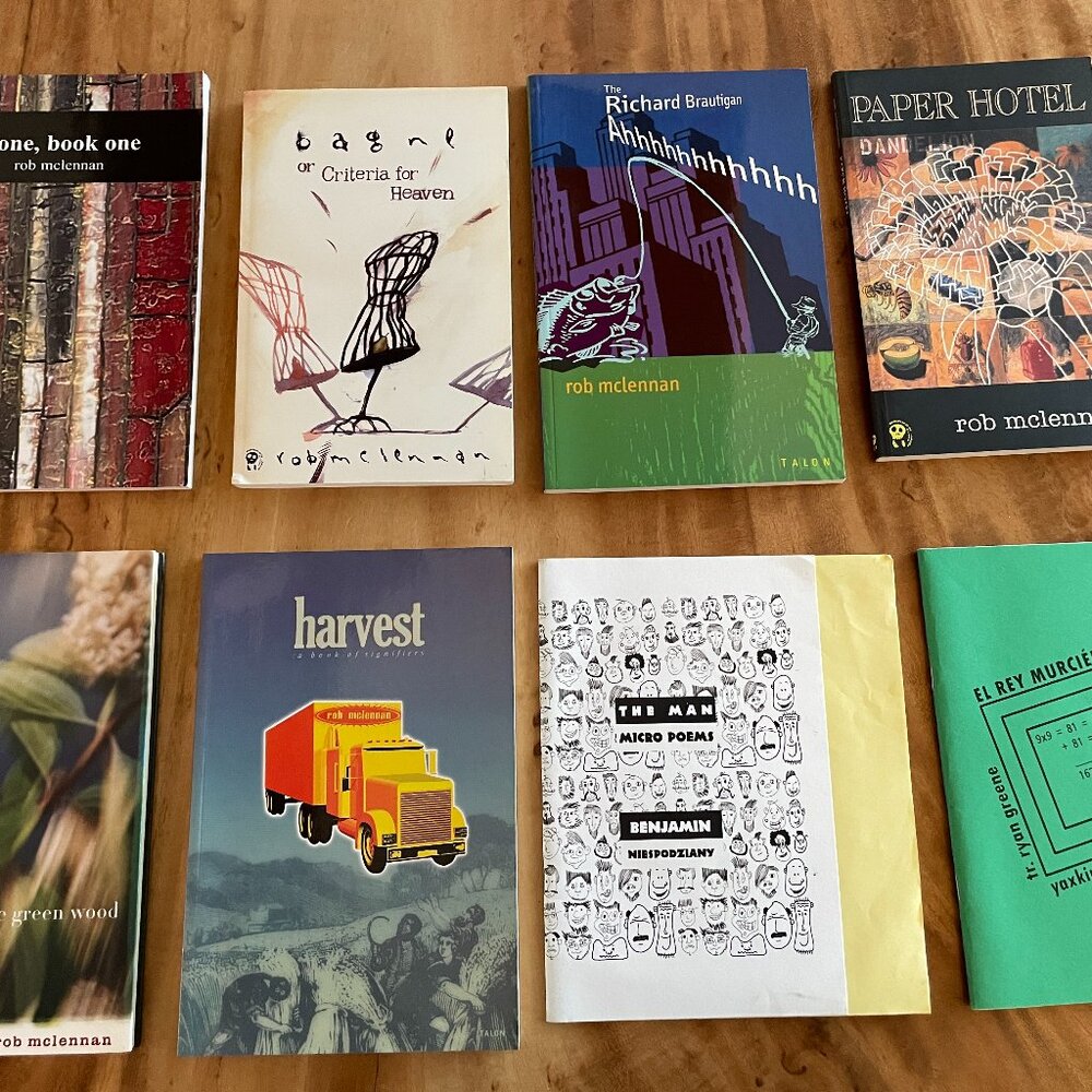 Rob McLennan Poetry Lot 8 Books Small Press Canadian Experimental Signed Copy